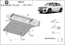 Oceľový kryt motora BMW X4 (2014-2018)