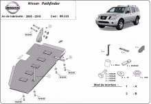 Oceľový kryt palivovej nádrže Nissan Pathfinder (2005-2015)