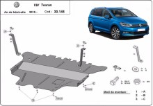 Stalowa Osłona pod silnik VW Touran - reczna skrzynia biegow (2015-2026)