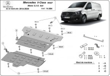 Oceľový kryt motora Mercedes Sprinter 906 4x4 (2014-2020)