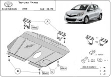 Stalowa Osłona pod silnik Toyota Yaris (2011-2020)
