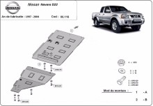 Oceľový kryt prevodovky Nissan Navara (1997-2004)