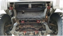 Stalowa Osłona skrzyni biegów Mitsubishi Pajero 3 (V60, V70) (1999-2007)