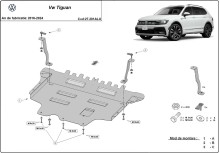 Hliníkový kryt motora Volkswagen Tiguan (2016-2024)