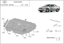 Oceľový kryt motora Toyota Corolla (2007-2012)