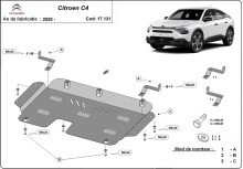 Stalowa Osłona pod silnik Citroen C4 (2020-2026)