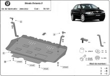 Stalowa Osłona pod silnik Skoda Octavia 2 (2004-2012)