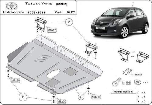 Oceľový kryt motora Opel Ampera (2005-2011)