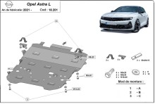 Stalowa Osłona pod silnik Opel Astra L (2021-2026)