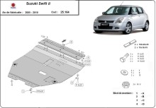Oceľový kryt motora Suzuki SX 4 (2005-2010)
