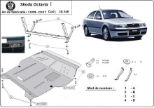 Stalowa Osłona pod silnik Skoda Octavia 1 (1998-2010)
