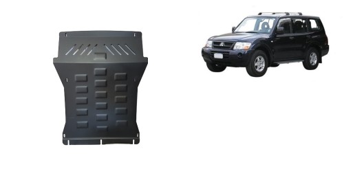 Oceľový kryt motora Mitsubishi Pajero 3 (V60, V70) (1999-2007)