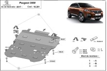 Stalowa Osłona pod silnik Peugeot 3008 (2017-2026)