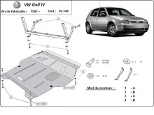 Oceľový kryt motora VW Golf 6 (1998-2006)