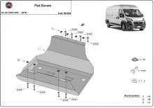 Oceľový kryt palivovej nádrže Fiat Ducato (2018-2026)