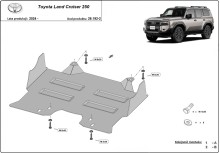Oceľový kryt motora Toyota Land Cruiser (2024-2026)
