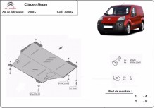 Oceľový kryt motora Citroen Nemo (2008-2017)