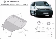 Stalowa Osłona pod silnik aluminium Volkswagen Transporter T5 (2003-2015)