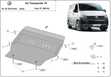 Stalowa Osłona pod silnik galwanizowana Volkswagen Transporter T6 (2015-2018)