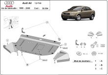 Oceľový kryt motora Audi A4 B6, 1.9 Tdi (2000-2005)