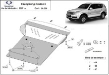Stalowa Osłona pod silnik SsangYong Rexton 2 (2007-2017)