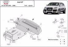 Oceľový kryt motora Audi Q7 S-Line (2006-2015)