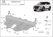 Stalowa Osłona pod silnik Ssangyong Torres (2022-2026)
