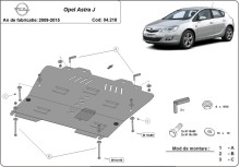Oceľový kryt motora Opel Combo (2009-2015)