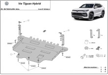 Aluminium Osłona pod silnik VW Tiguan (2024-2026)