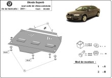 Stalowa Osłona automatycznej skrzyni biegów Skoda Superb (2001-2008)