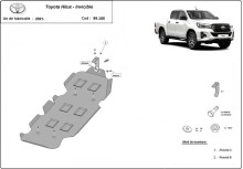 Oceľový kryt palivovej nádrže Toyota Hilux Invincible (2021-2026)