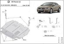 Oceľový kryt motora Volkswagen Pointer (2008-2016)