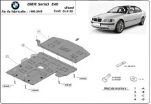 Oceľový kryt motora BMW Seria 3 E46 - Diesel (1998-2005)