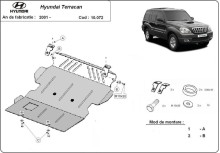 Oceľový kryt motora Hyundai Tucson (2001-2007)