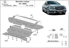 Oceľový kryt motora Mercedes C-classe W203 (2014-2021)