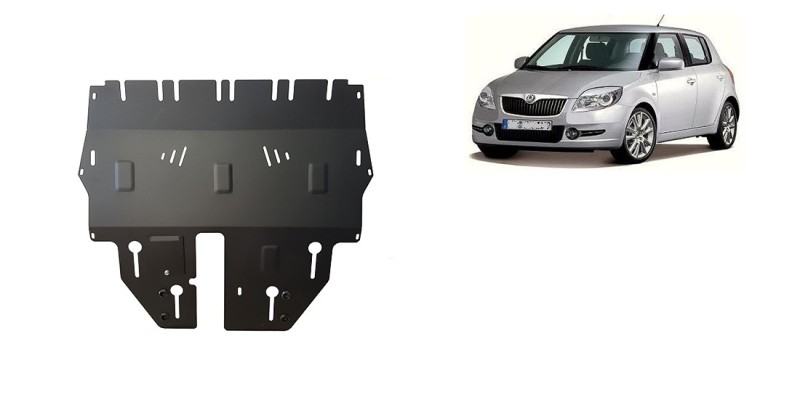 Stalowa Osłona pod silnik Skoda Fabia 2 (2007-2014)