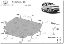Oceľový kryt motora Toyota Proace (2020-2026)
