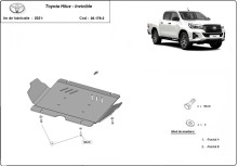 Aluminium Osłona pod silnik Toyota Hilux Invincible (2021-2026)