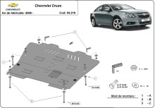 Oceľový kryt motora Chevrolet Cruze (2008-2016)
