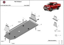 Oceľový kryt palivovej nádrže Fiat Fullback (2016-2019)