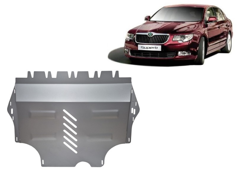 Aluminium Osłona pod silnik Skoda Superb II (2008-2015)