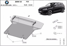 Oceľový kryt motora BMW X3 - F25 (2010-2017)