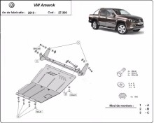 Oceľový kryt motora VW Caddy- Automatická prevodovka (2010-2022)