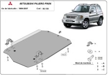 Stalowa Osłona skrzyni biegów Mitsubishi Pajero Pinin (1997-2007)