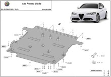 Oceľový kryt motora Alfa Romeo Giulia (2015-2026)