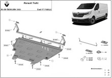Stalowa Osłona pod silnik Renault Trafic Aluminium (2022-2026)