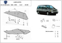 Stalowa Osłona pod silnik Lancia Zeta (1995-2003)