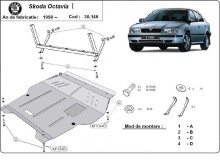 Oceľový kryt motora Skoda Roomster (1998-2010)