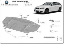 Stalowa Osłona chłodnicy BMW seria 3 - E90 (2004-2013)