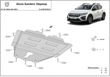 Hliníkový kryt motora Dacia Sandero III (2021-2026)